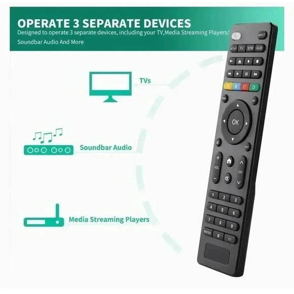 Universal Remote Control for Samsung, Sony, LG, Hisense Smart TV’s & More Brands - Picture 5 of 7
